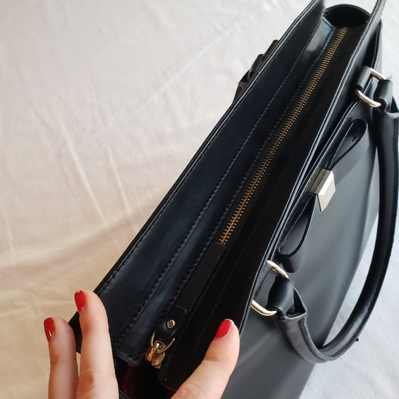 Kate Spade Black Bow Purse - Picture 5 of 12